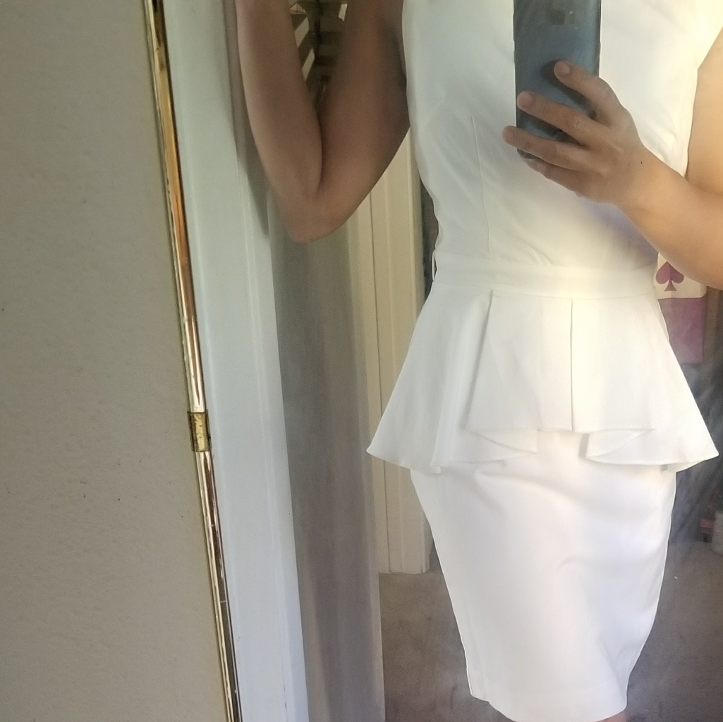 White Plum White Dress